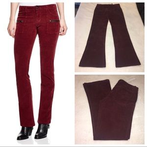 Sanctuary Ace corduroy Burgundy pants NWT Sz 30